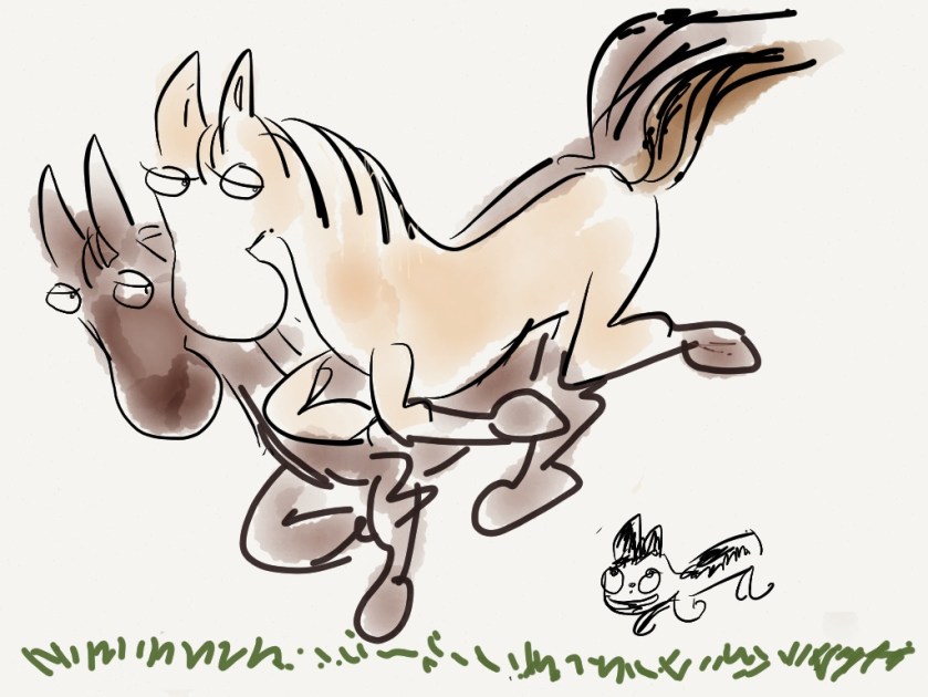 Barkley looked so tiny.