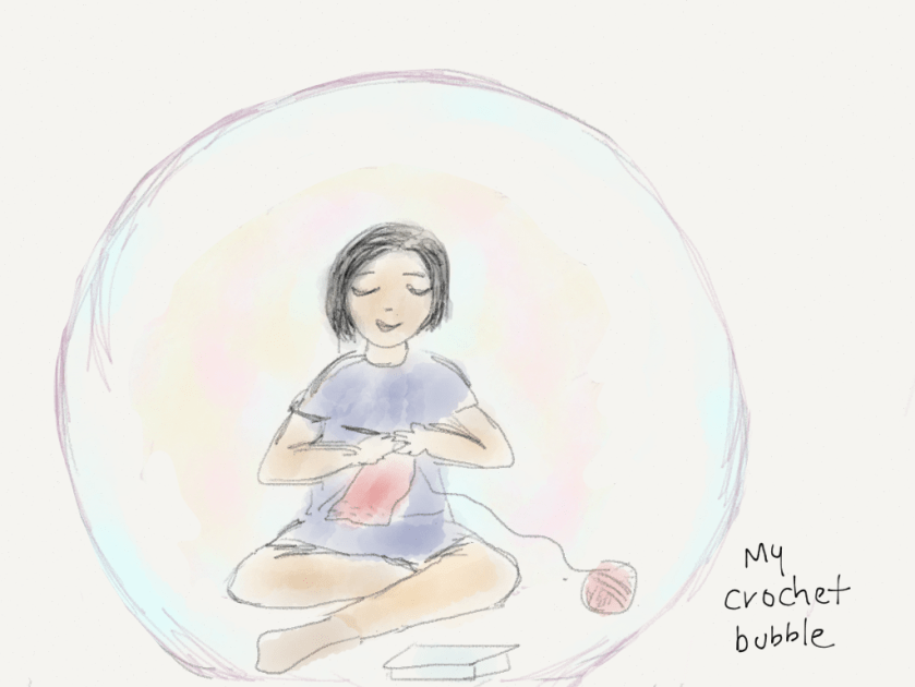 Me in my Crochet Bubble