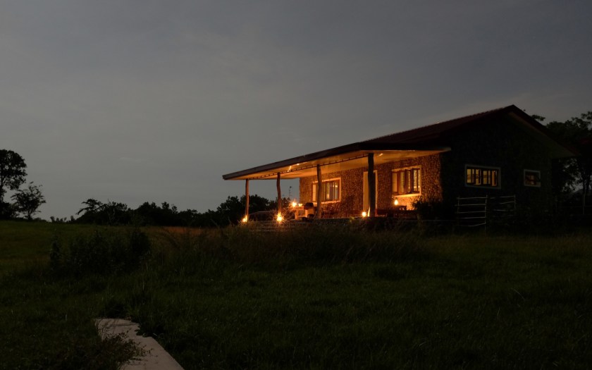 cottage by moonlight